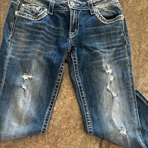 Miss Me jeans Distressed midi Blue Jeans